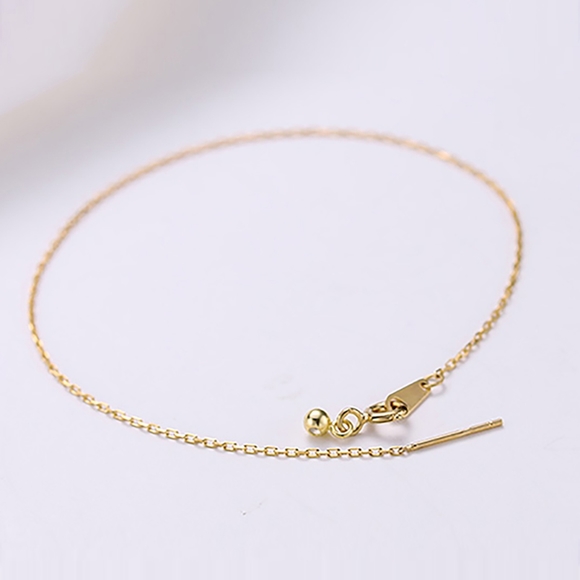 Trendy Minimalist Adjustable Anklet - Picture 4 of 10